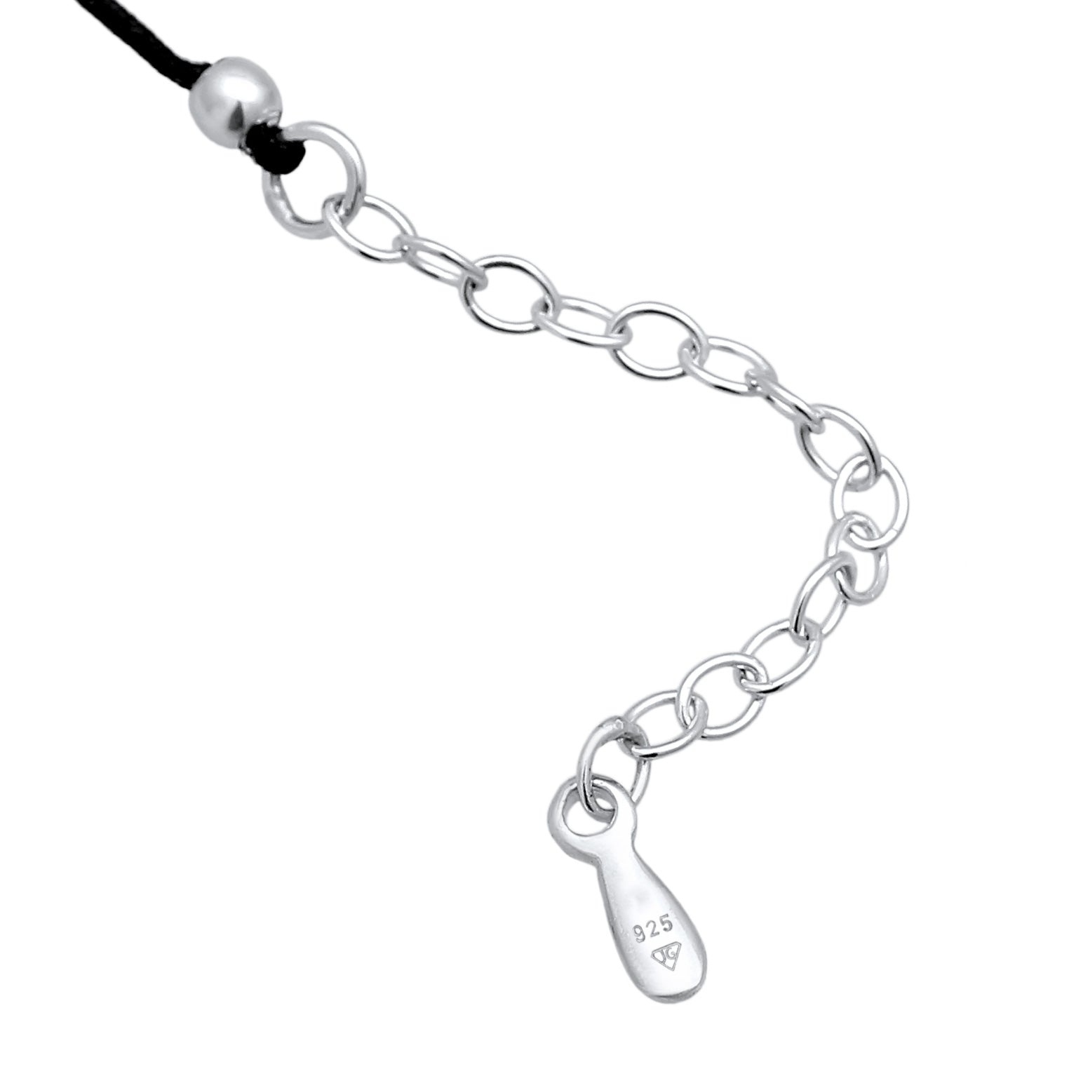 Black Kalung Perhiasan Perak 925 Wanita Choker Crystals