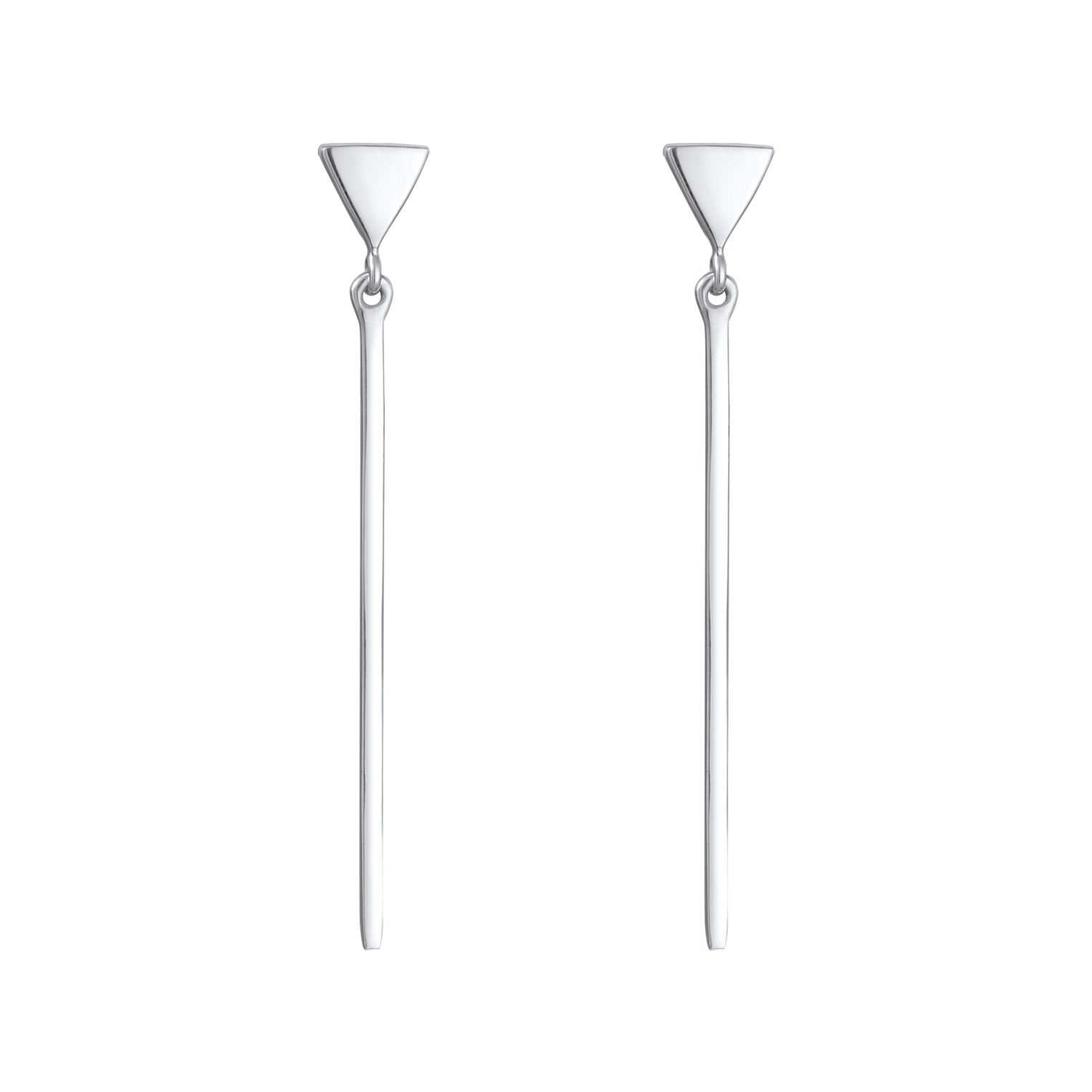 Silver Anting Perhiasan Perak 925 Wanita Triangle Bar