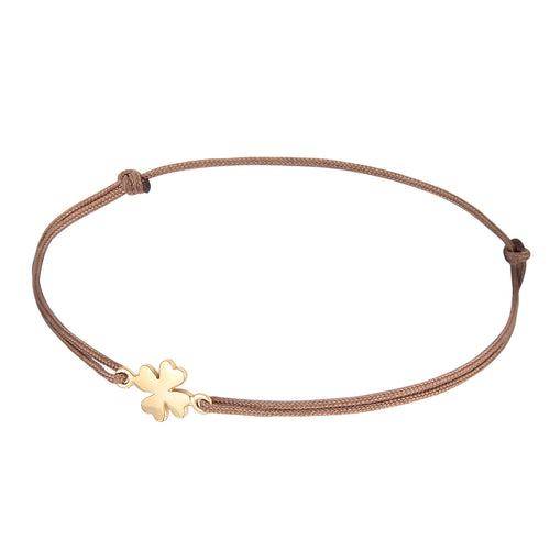 Gold Gelang Perhiasan Perak 925 Wanita Cloverleaf Gold Plated