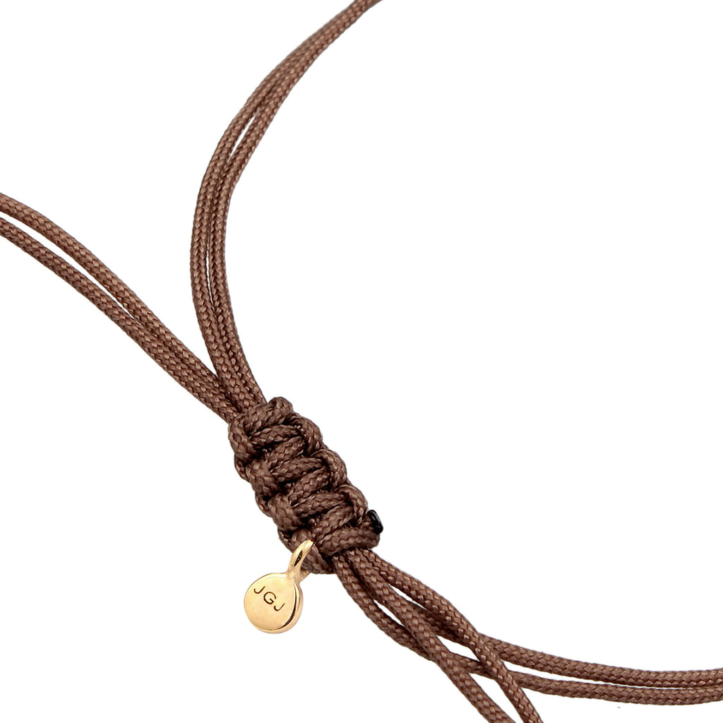 Gold Gelang Perhiasan Perak 925 Wanita Circle Geo Brown Gold Plated