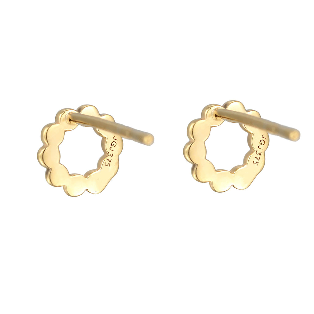 Gold Anting Perhiasan Emas 375 Wanita Circle