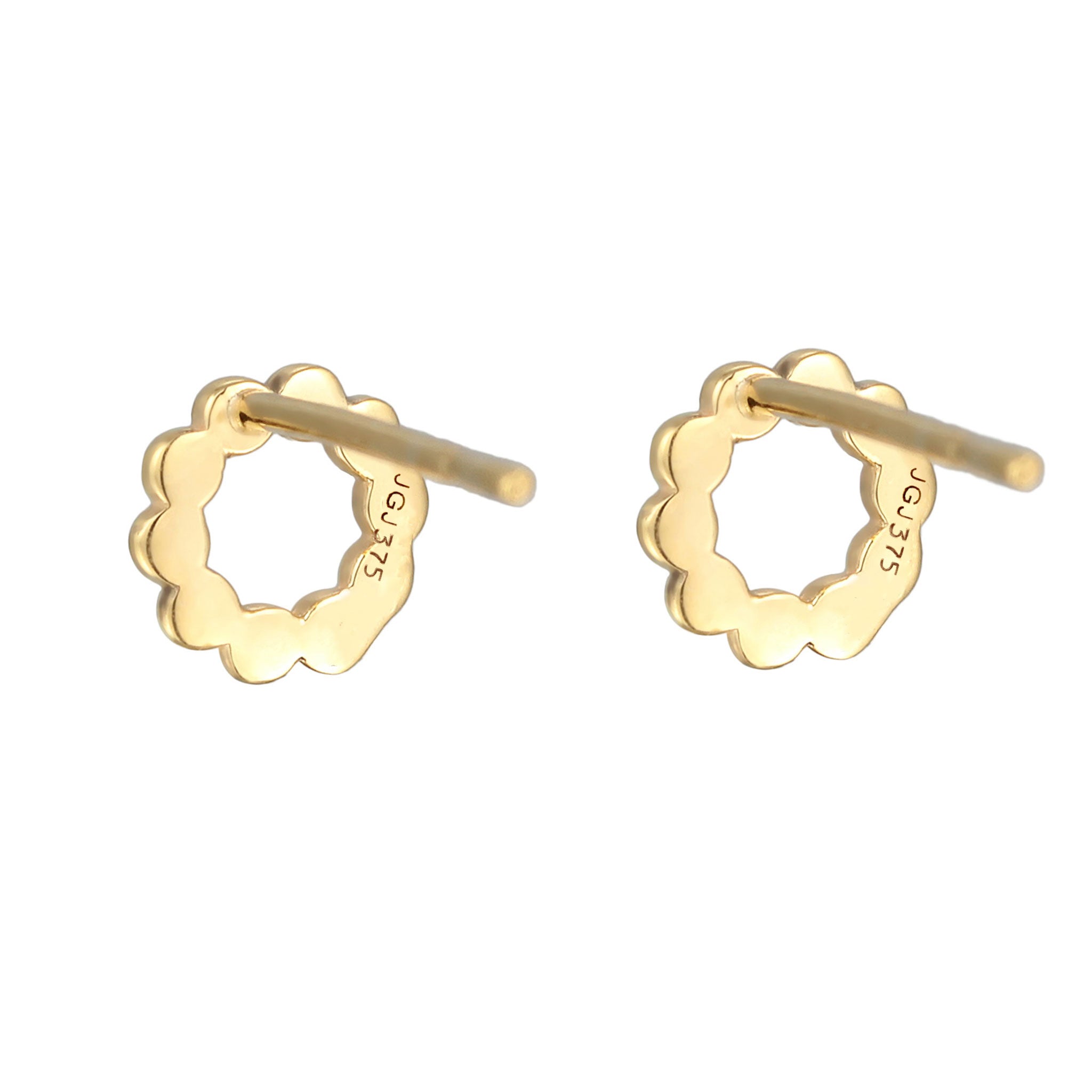 Gold Anting Perhiasan Emas 375 Wanita Circle