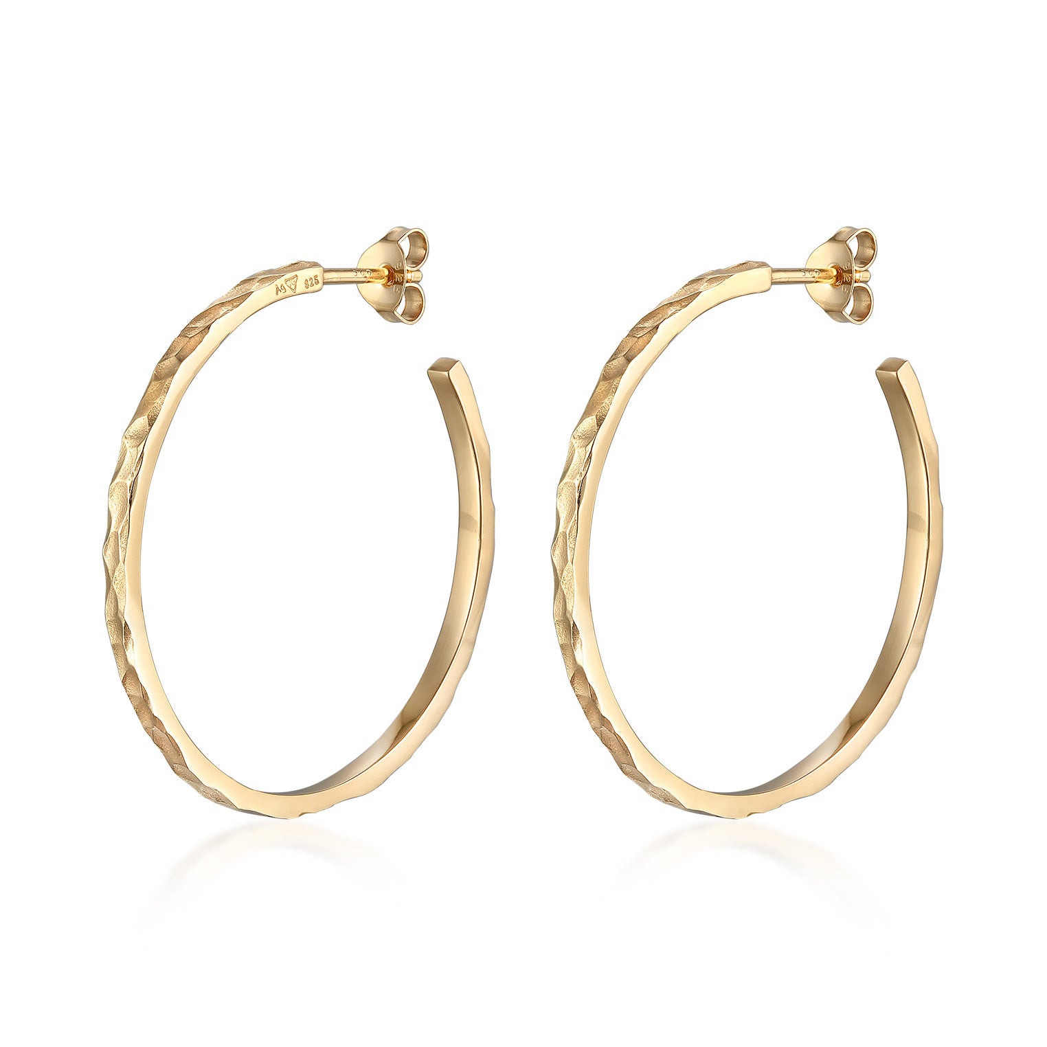 Anting perak 925 dengan creole design elegan Elli Jewelry