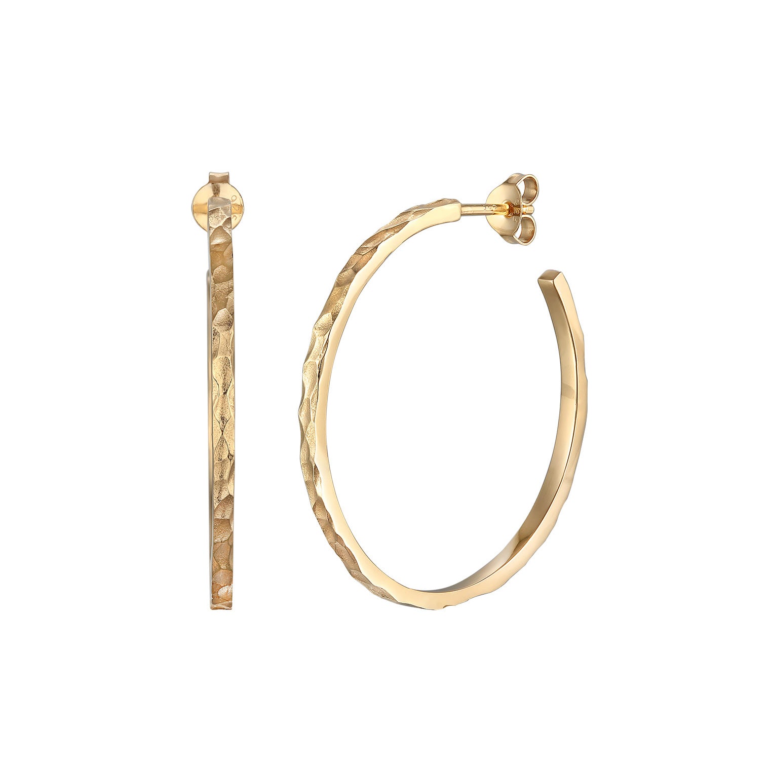 Anting perak 925 dengan creole design elegan Elli Jewelry