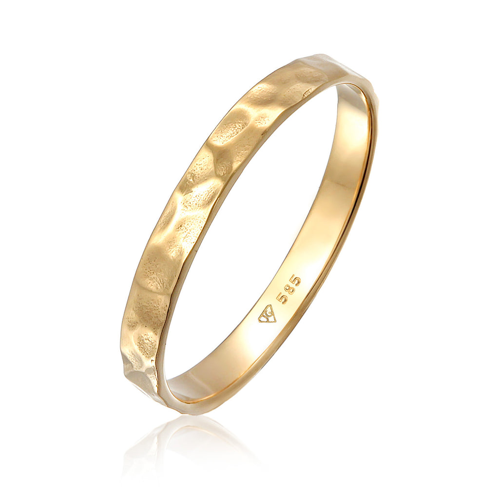Gold Ring Basic In 585 Yellow Gold