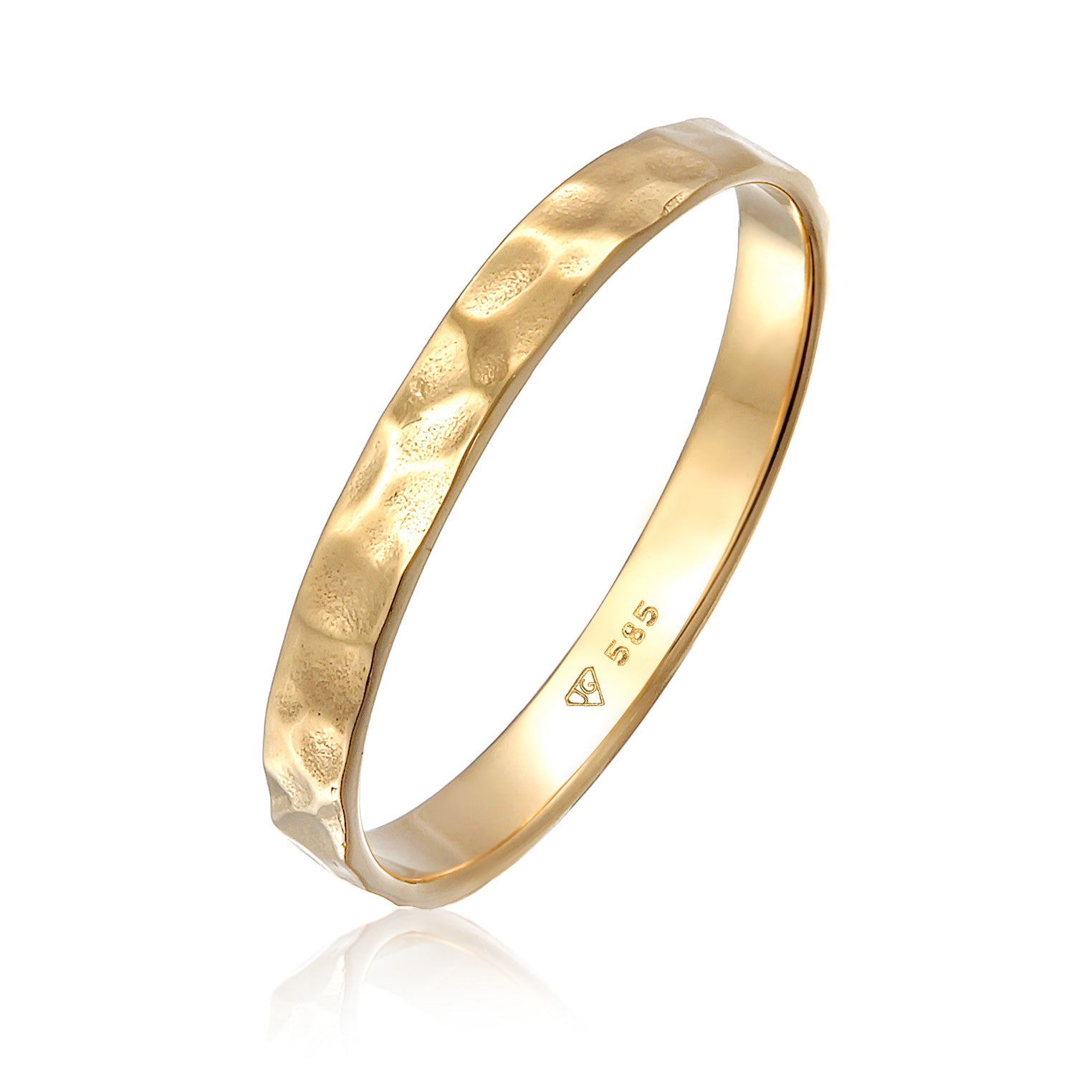 Gold Ring Basic In 585 Yellow Gold