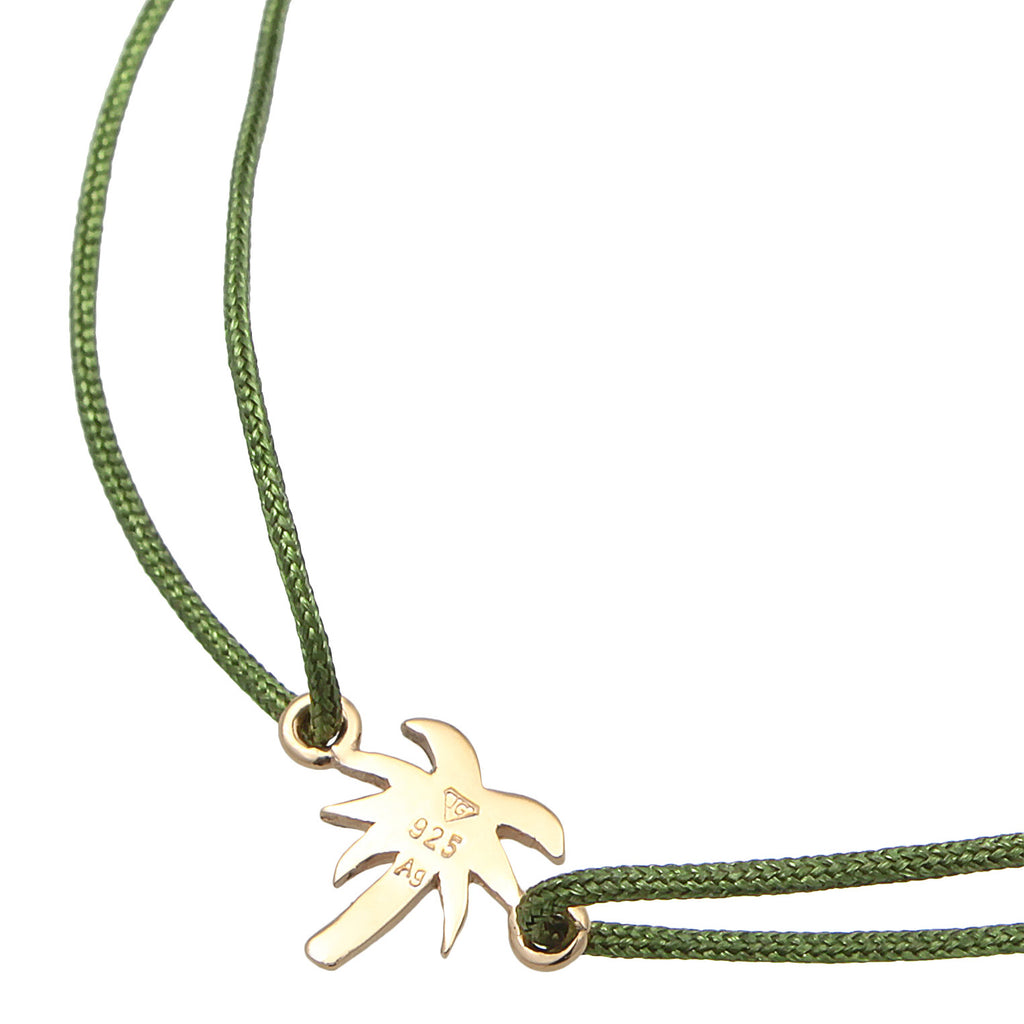 Green Gelang Perhiasan Perak 925 Wanita Palme Beach Gold Plated