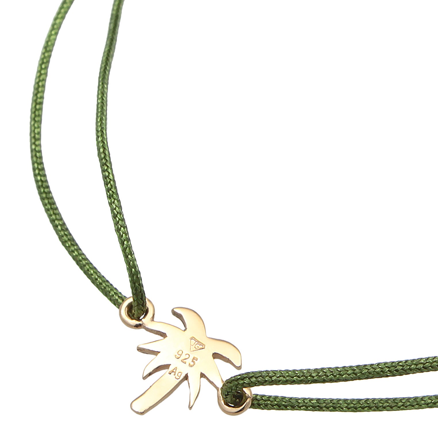 Green Gelang Perhiasan Perak 925 Wanita Palme Beach Gold Plated