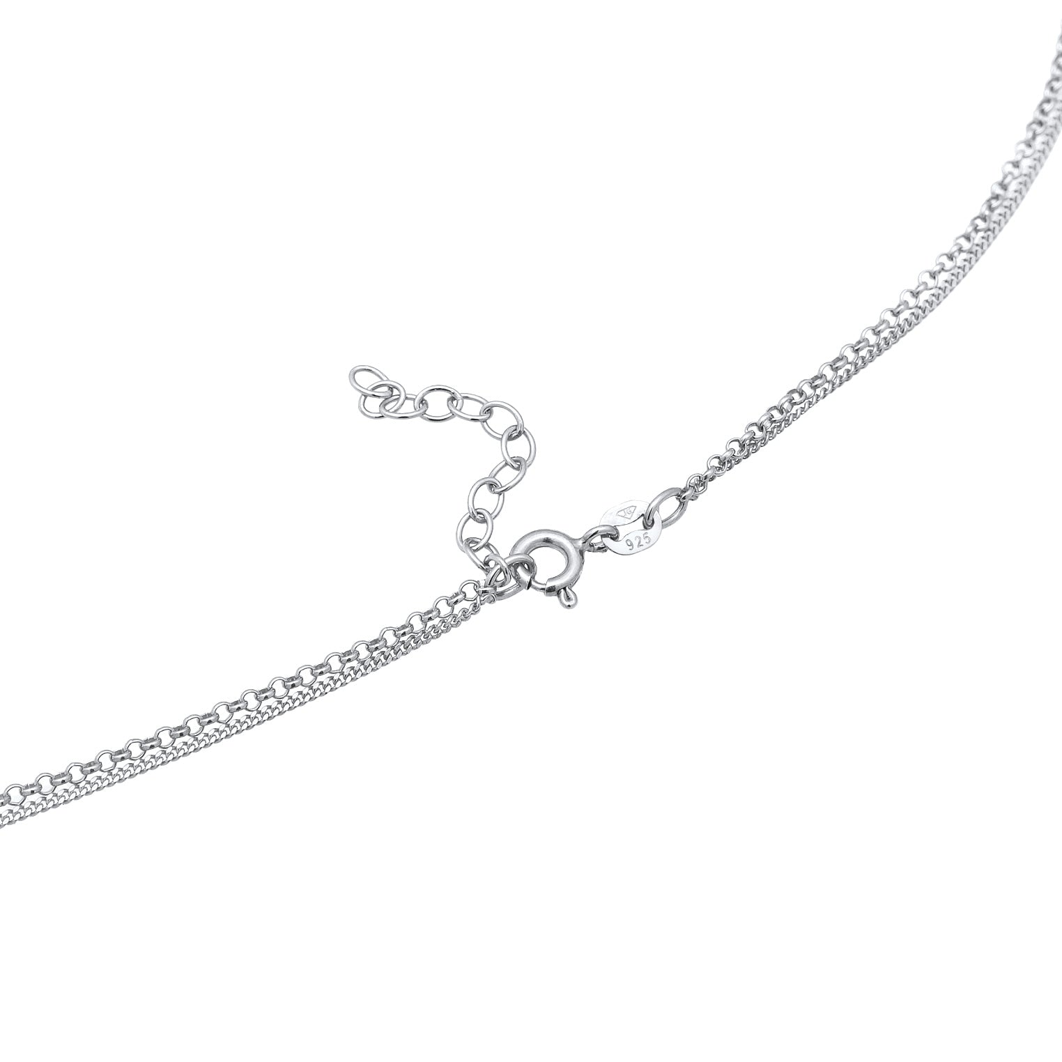 White Kalung Perhiasan Perak 925 Wanita Layer Sun