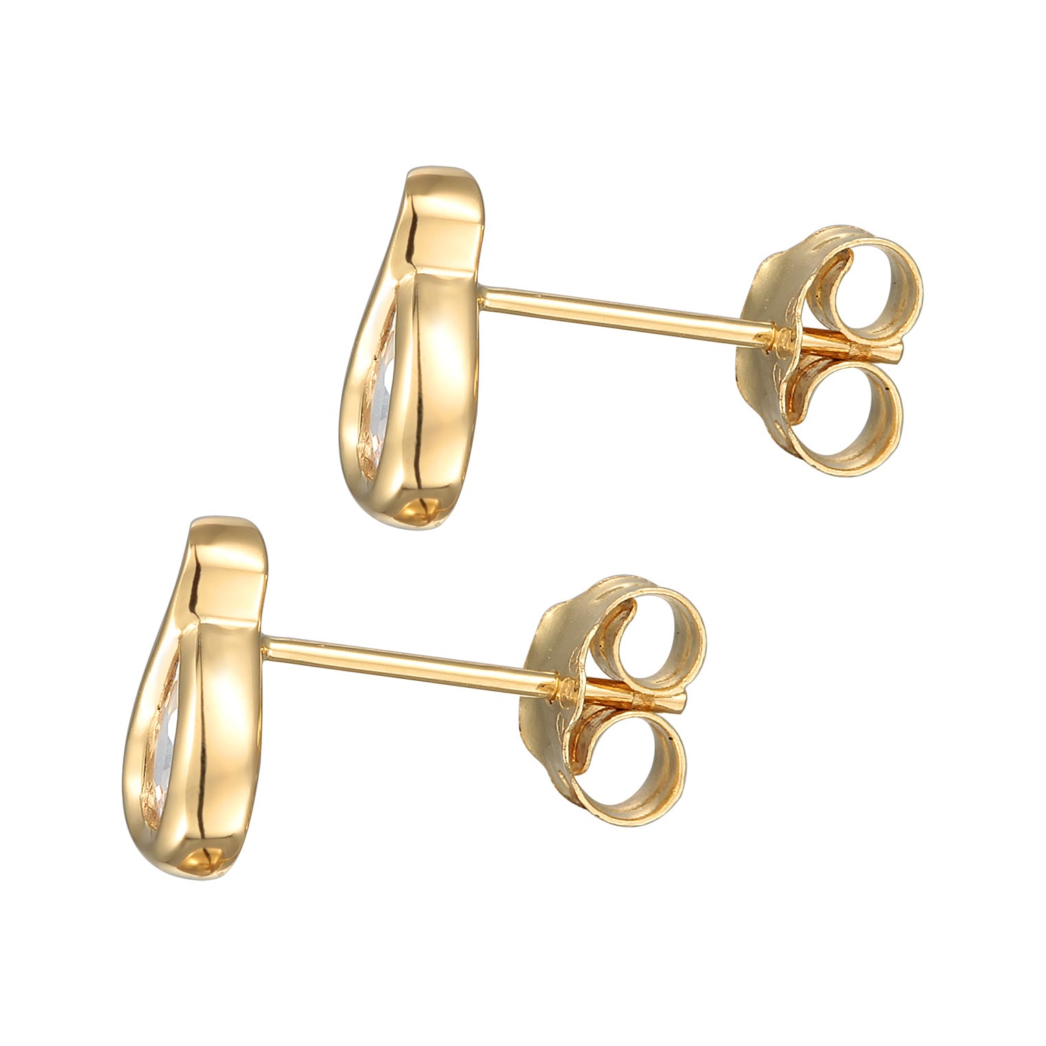 Gold Anting Perhiasan Emas 375 Wanita Drop Zirconia