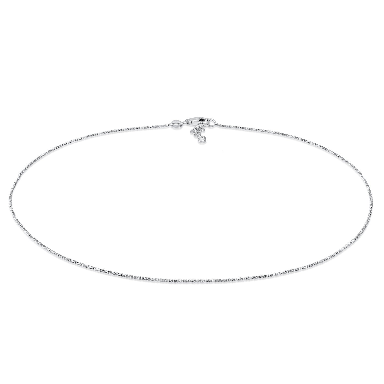 Silver Kalung Perhiasan Perak 925 Wanita Choker Chain