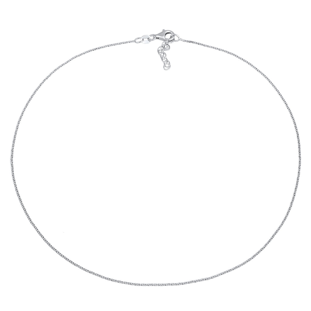 Silver Kalung Perhiasan Perak 925 Wanita Choker Chain