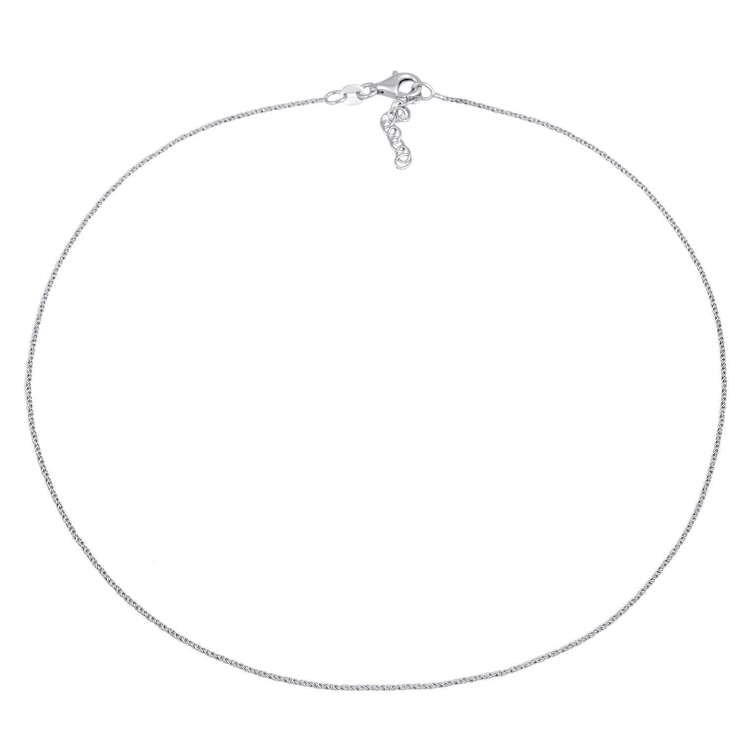 Silver Kalung Perhiasan Perak 925 Wanita Choker Chain