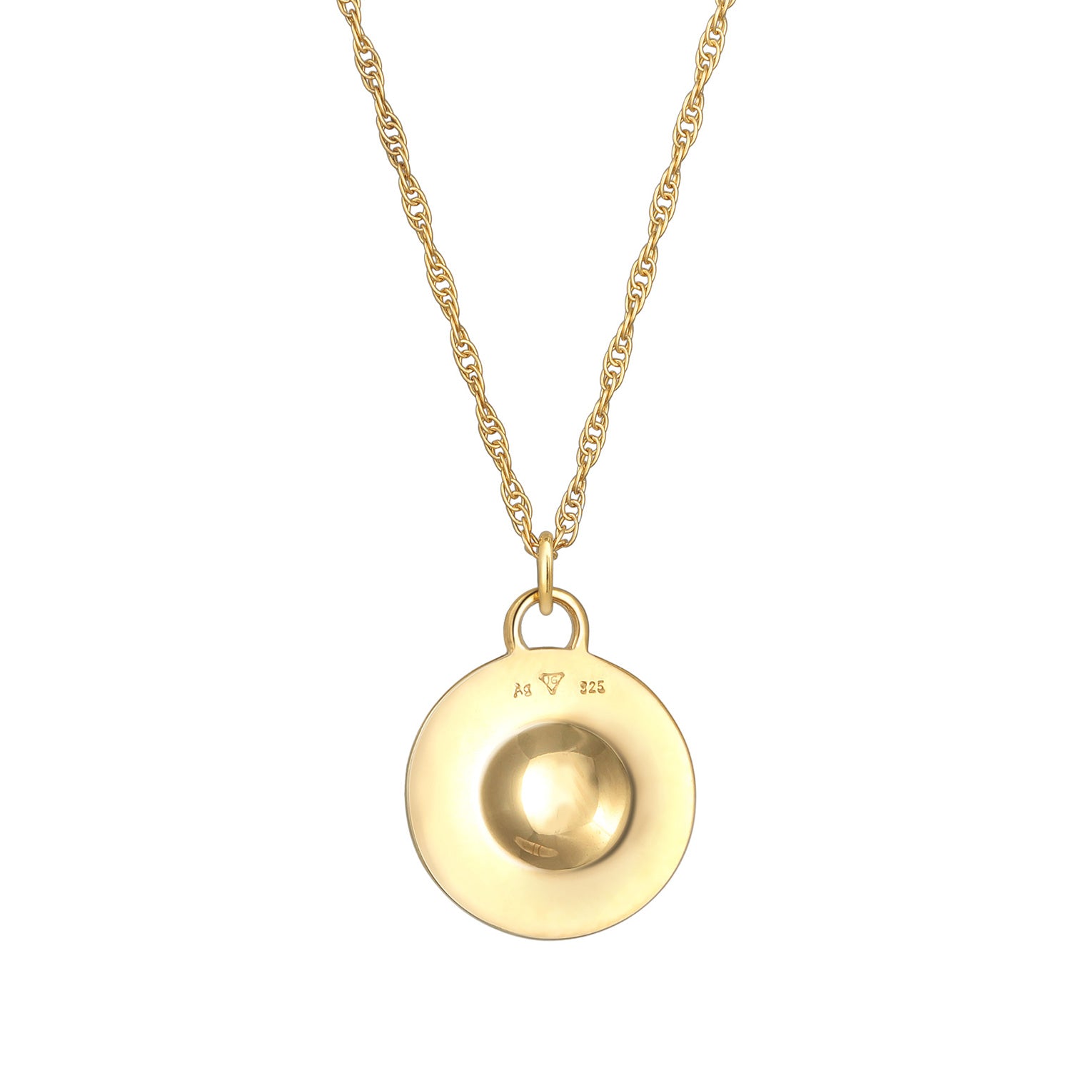 Gold Kalung Perhiasan Perak 925 Wanita Compass Pendant Windrose Gold Plated