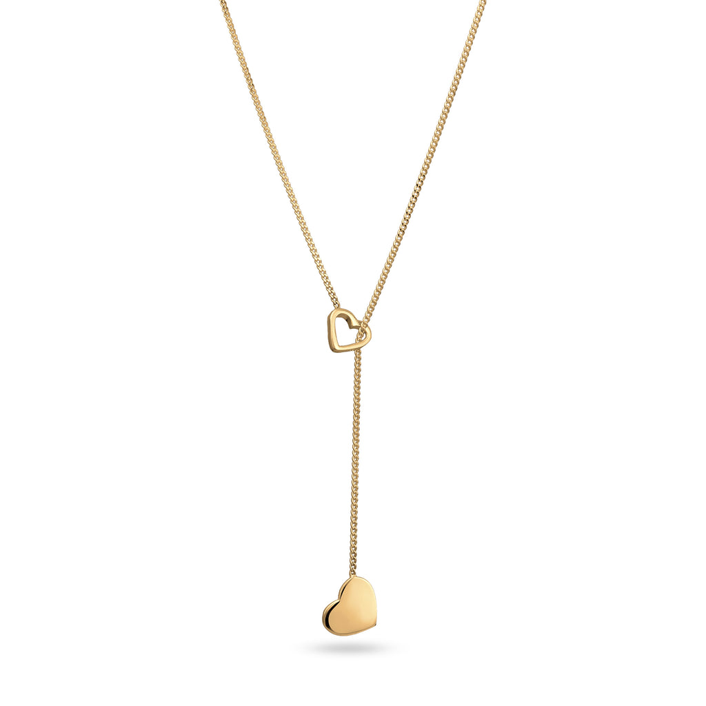 Gold Kalung Necklace Perak 925 Lapis Emas Wanita Hati Gaya Korea