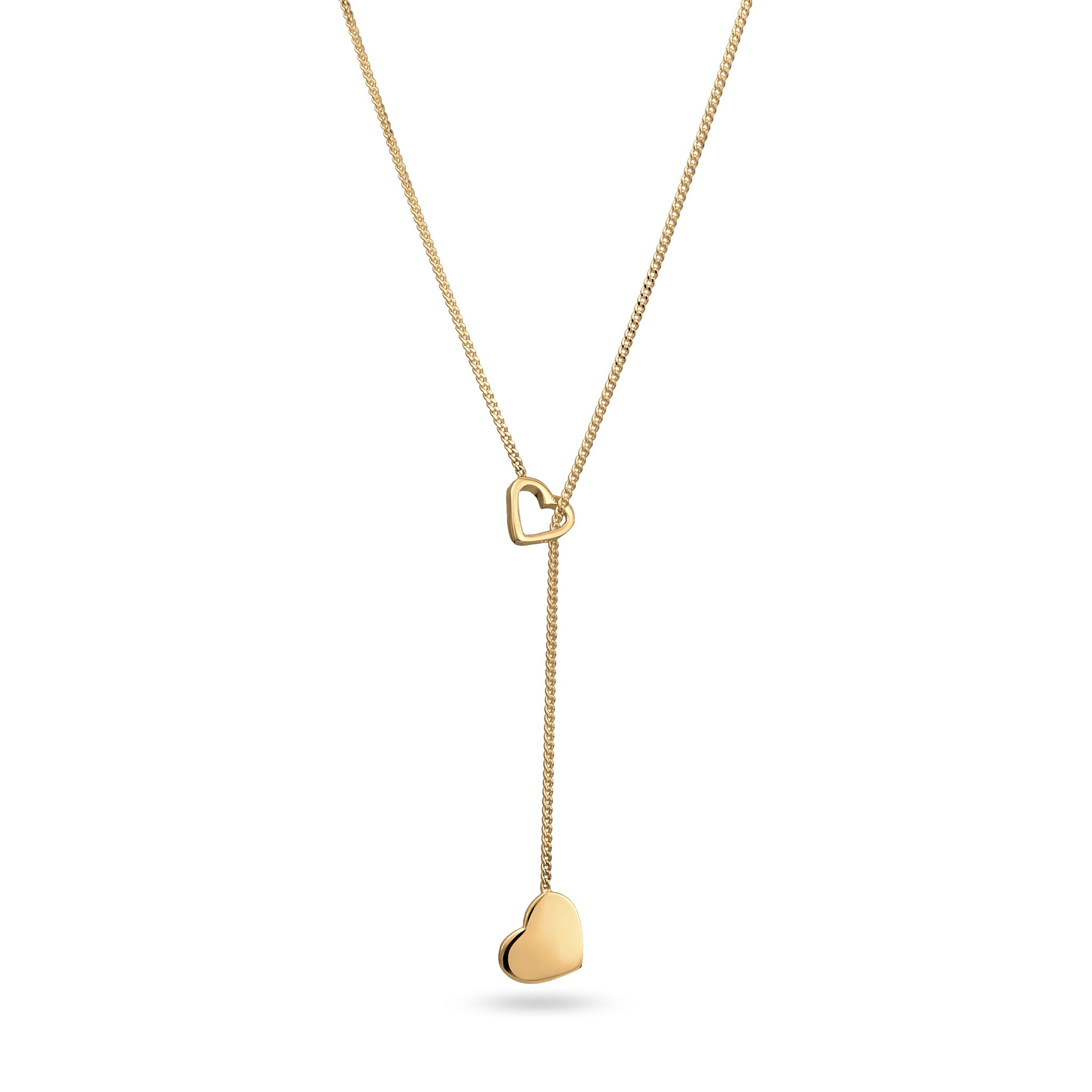 Gold Kalung Necklace Perak 925 Lapis Emas Wanita Hati Gaya Korea