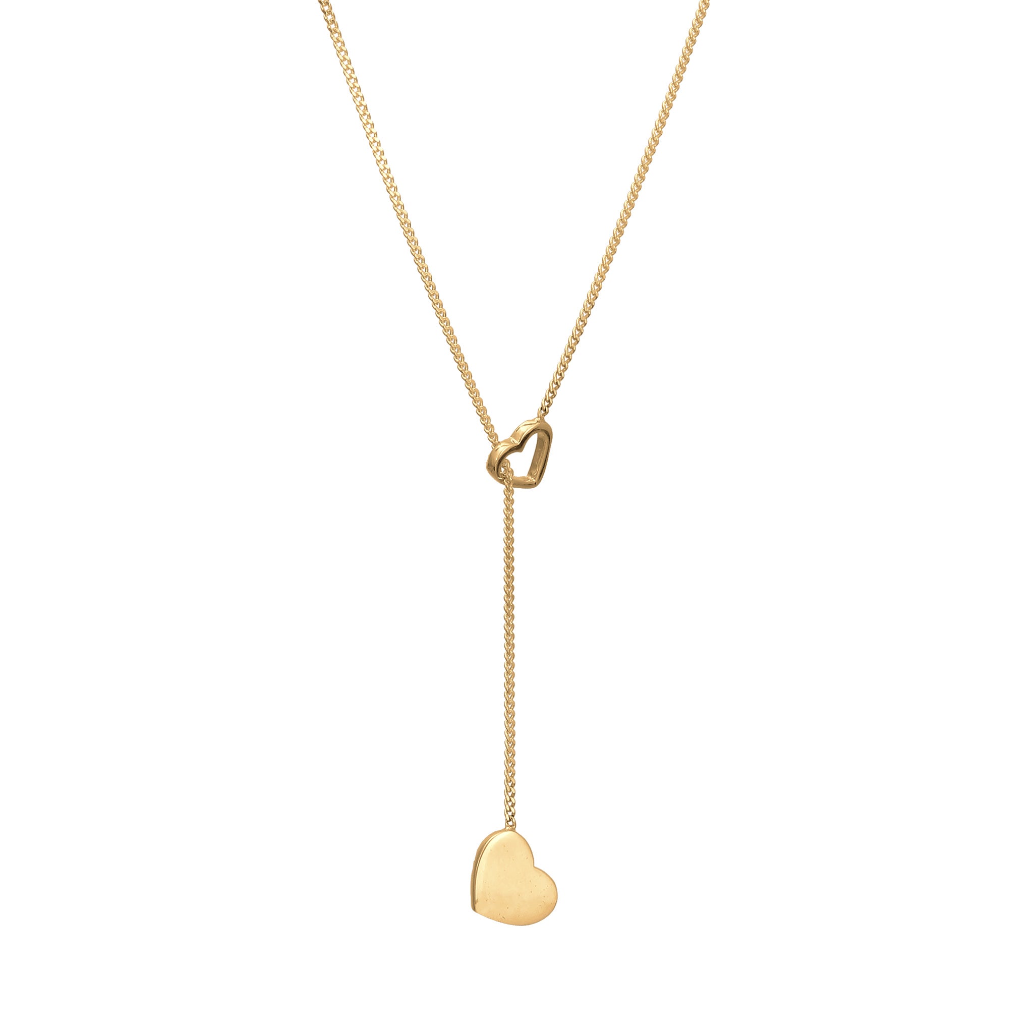 Gold Kalung Necklace Perak 925 Lapis Emas Wanita Hati Gaya Korea