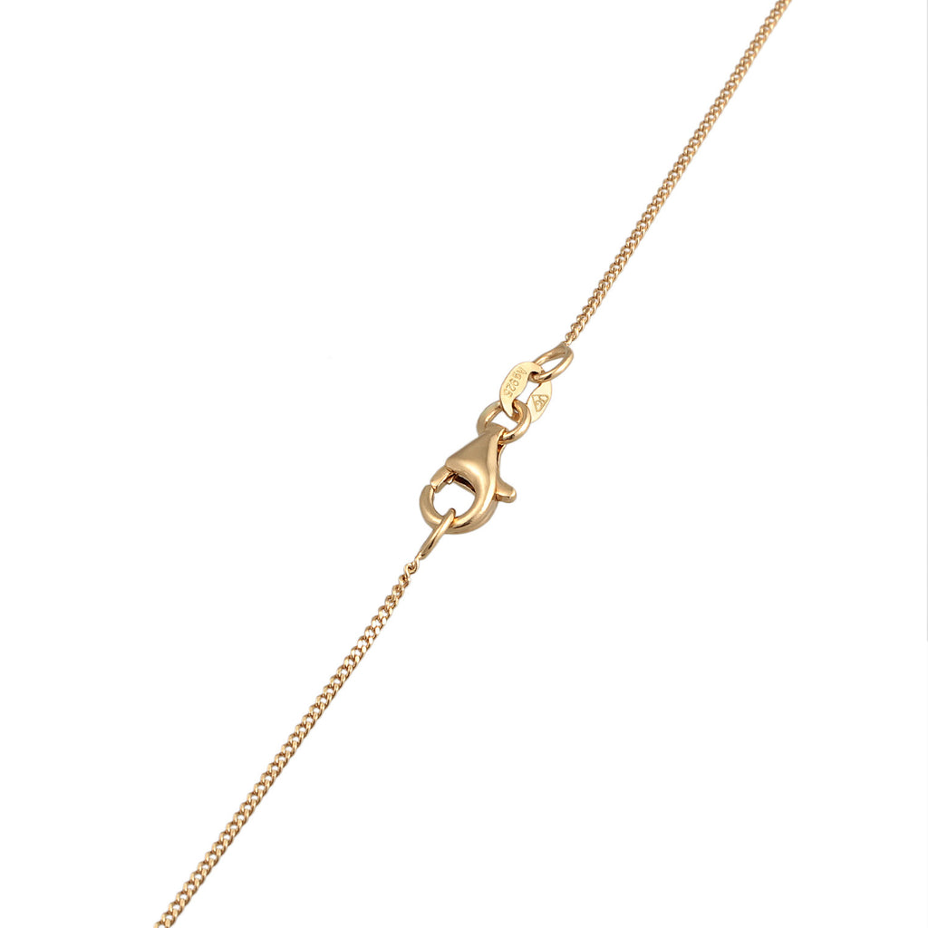 Gold Perhiasan Wanita Perak Asli - Silver Kalung Y-Chain Heart Pendant Love Lapis Emas