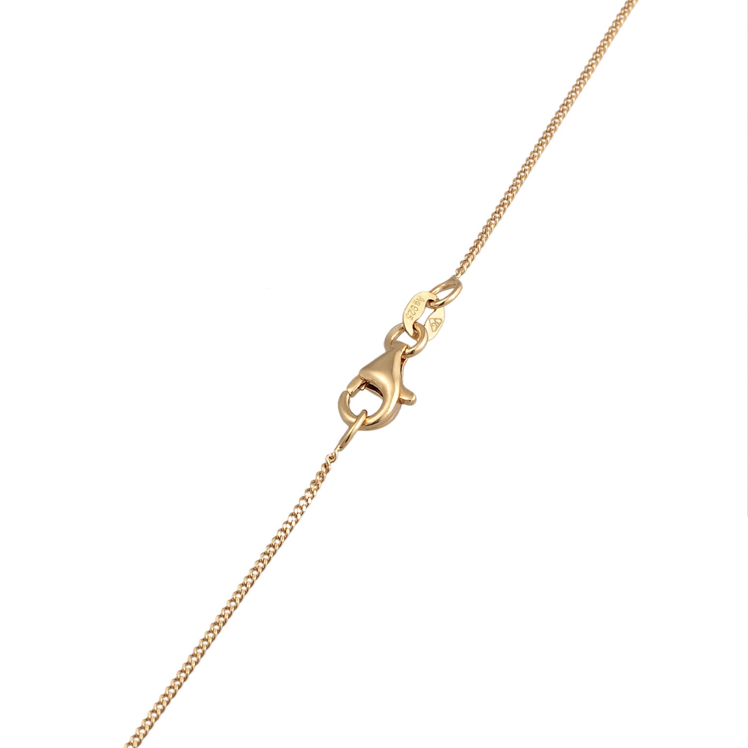 Gold Perhiasan Wanita Perak Asli - Silver Kalung Y-Chain Heart Pendant Love Lapis Emas