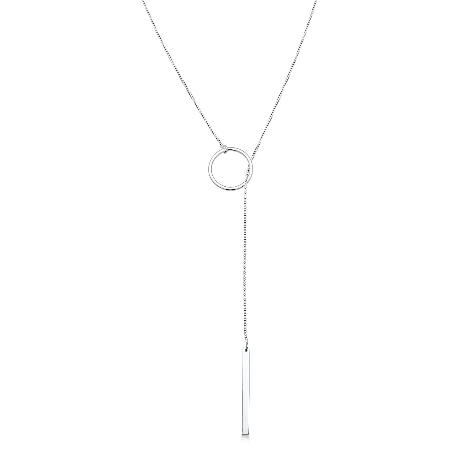 Kalung perak 925 dengan Y-chain elegan Elli Jewelry