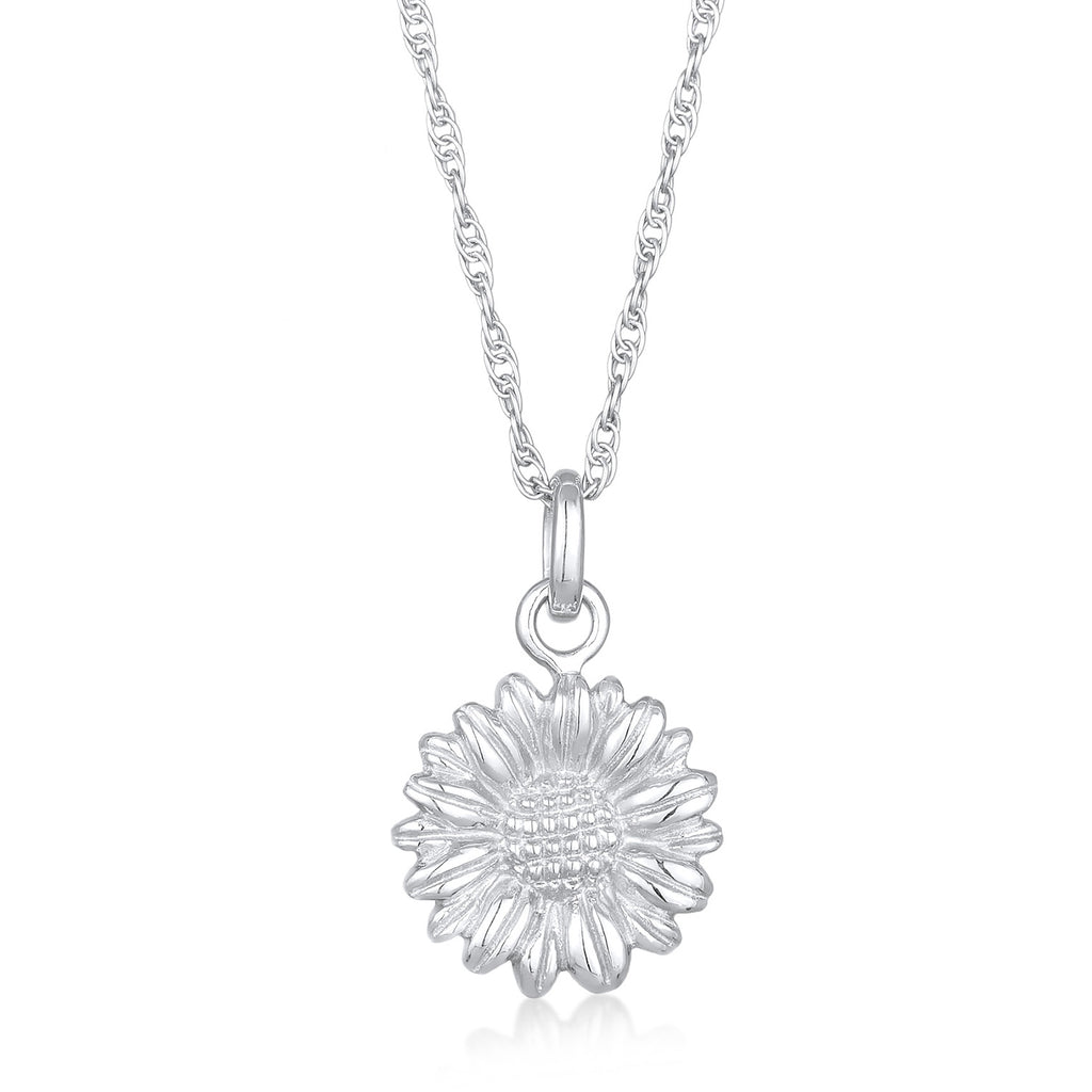 Kalung perak 925 dengan liontin daisy summer elegan Elli Jewelry