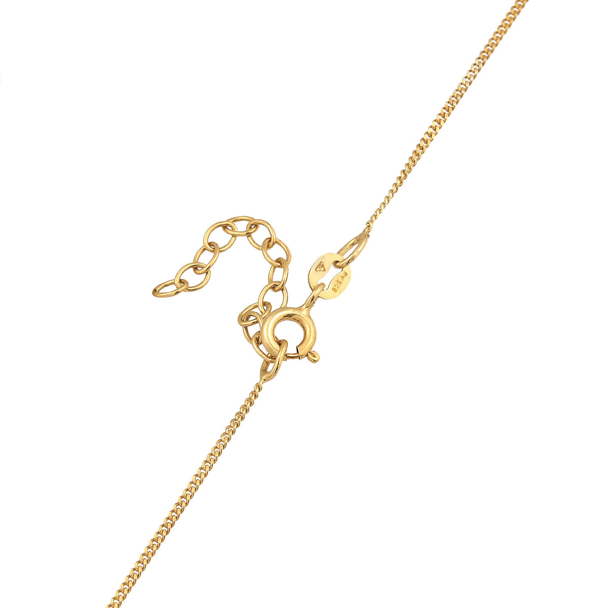 Gold Ladies Choker Heart Pendant Love with crystals in 925 sterling silver gold plated