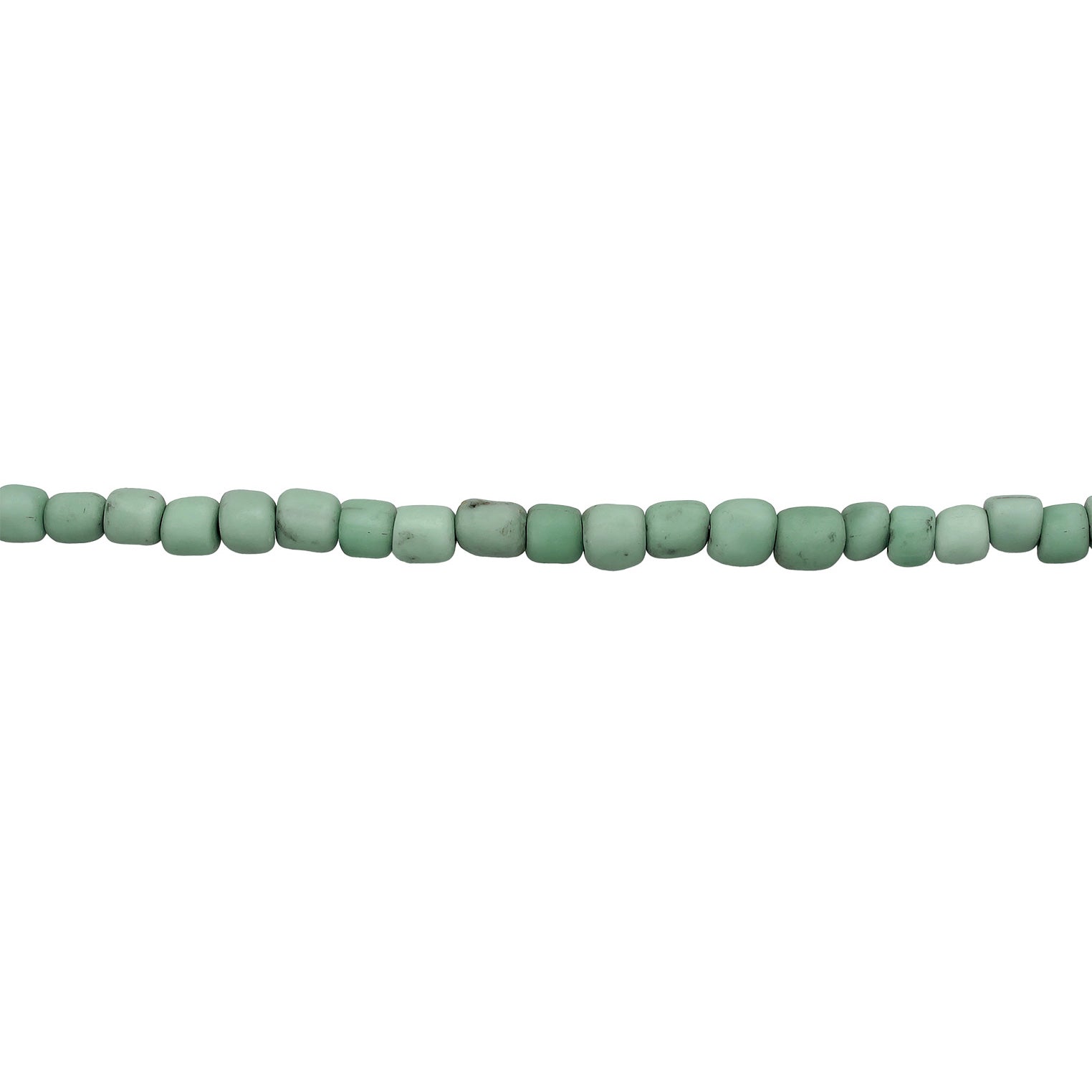 Light Blue Kalung Perhiasan Perak 925 Wanita Choker Trend Basic Glass Beads Green Gold Plated