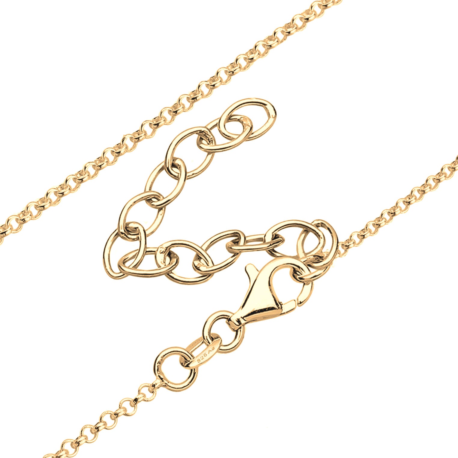 Gold Kalung Perhiasan Perak 925 Wanita Y-Chain Feather Pendant Filigree Gold Plated