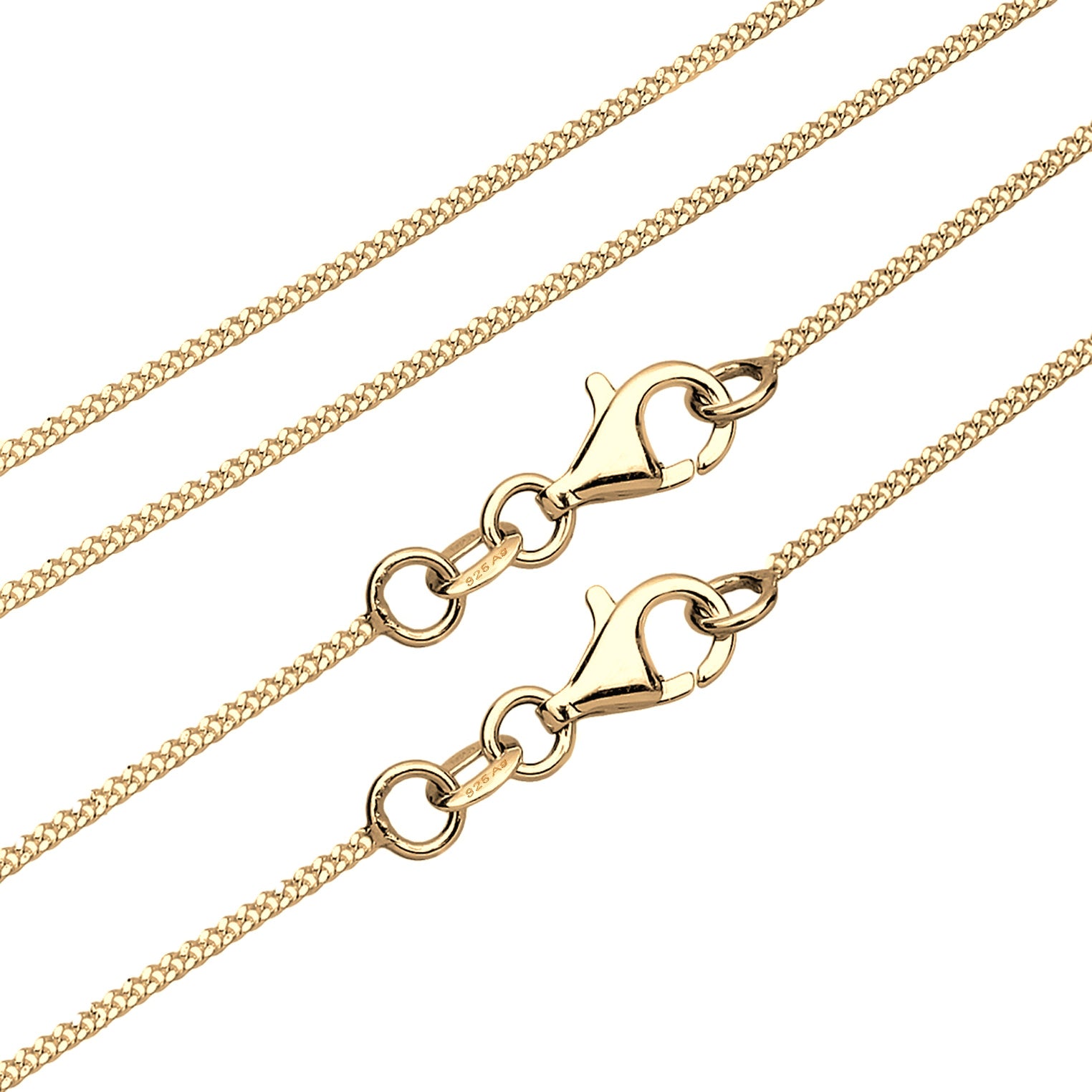 Gold Kalung Perhiasan Perak 925 Unisex Set Puzzle Gold Plated