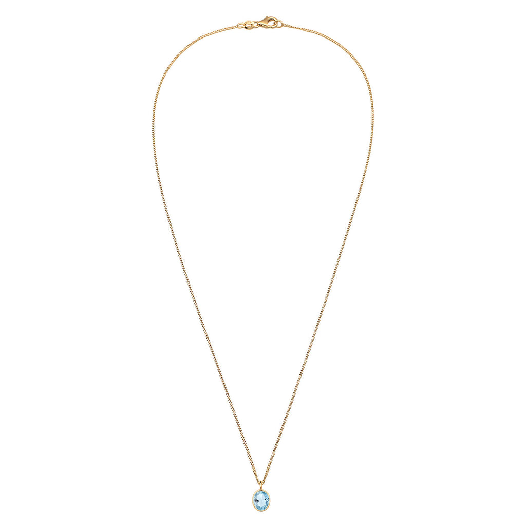 Gold Perhiasan Wanita Perak Asli - Silver Basic Solitaire Gemstone Gold Plated