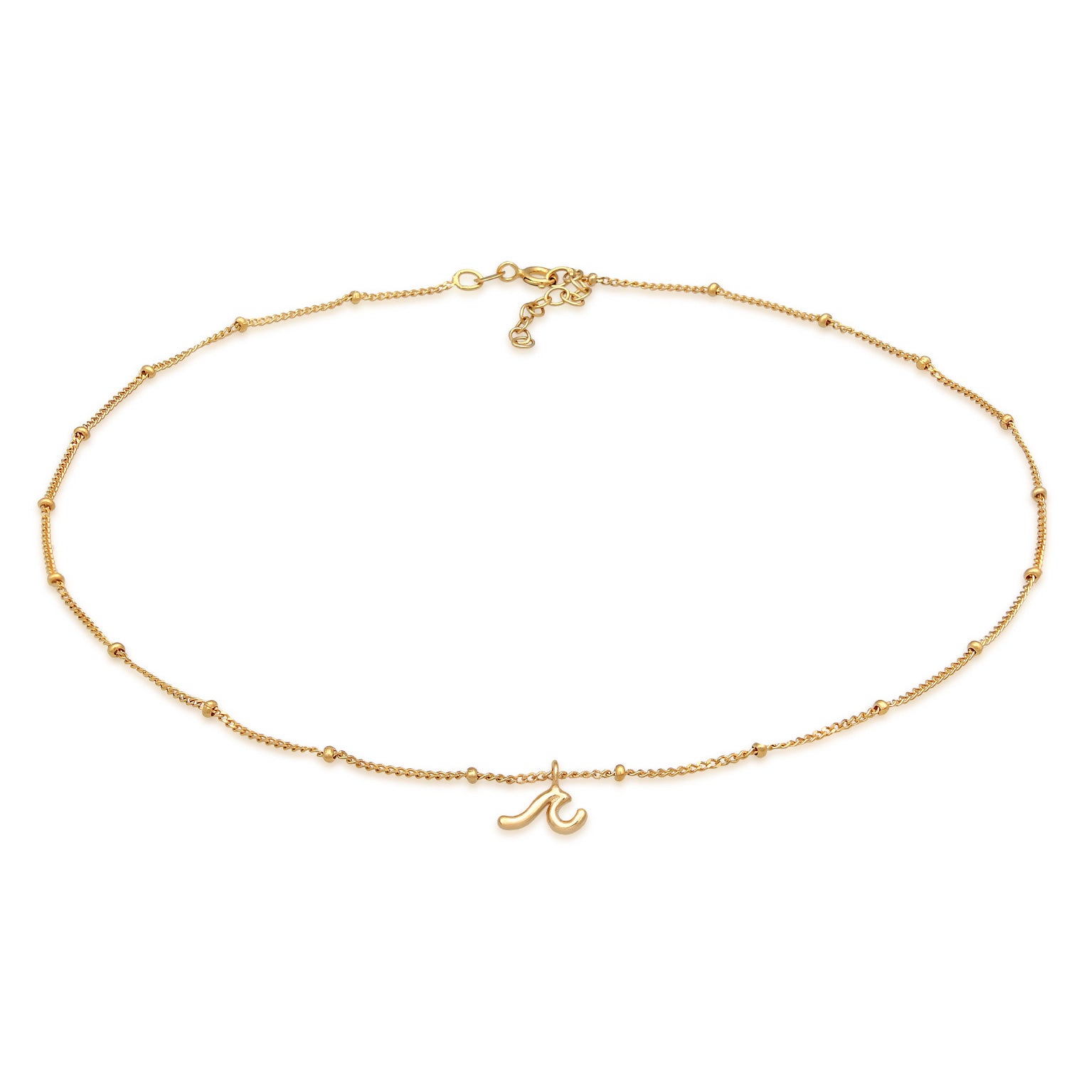Gold Kalung Perhiasan Perak 925 Wanita Choker Wave Maritime Gold Plated