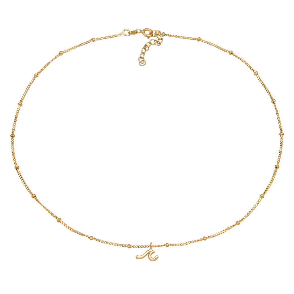 Gold Kalung Perhiasan Perak 925 Wanita Choker Wave Maritime Gold Plated