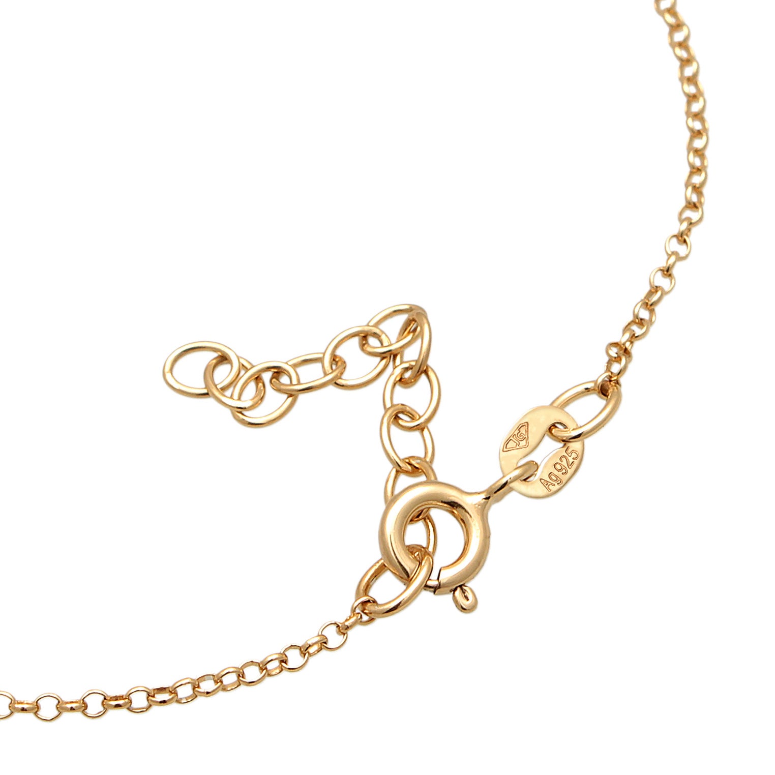 Gold Gelang Perhiasan Perak 925 Wanita Flower Pendant Plain Crystal Gold Plated