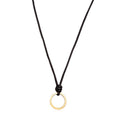 Gold Kalung Perhiasan Perak 925 Wanita Charm Strap Adjustable Gold Plated