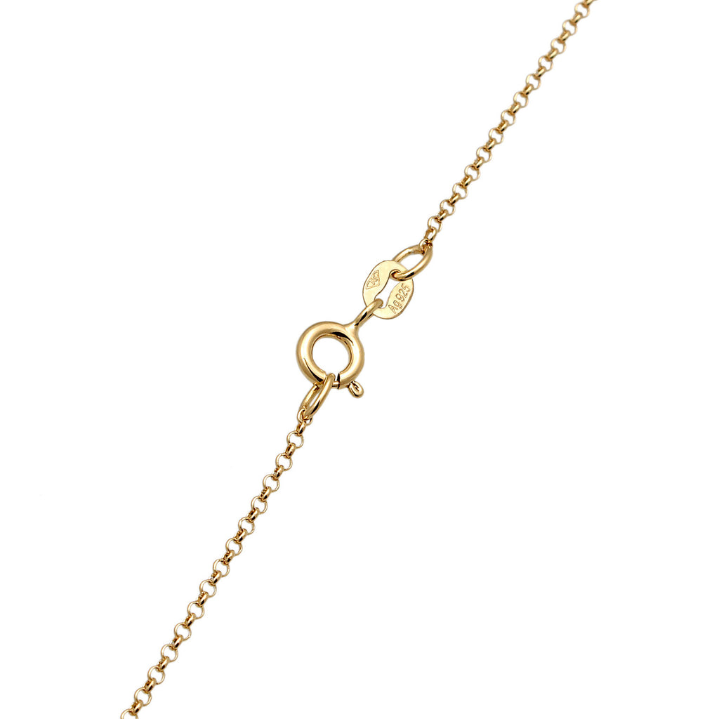 Gold Kalung Perhiasan Perak 925 Wanita Heart Platelet Pendant Filigree Gold Plated