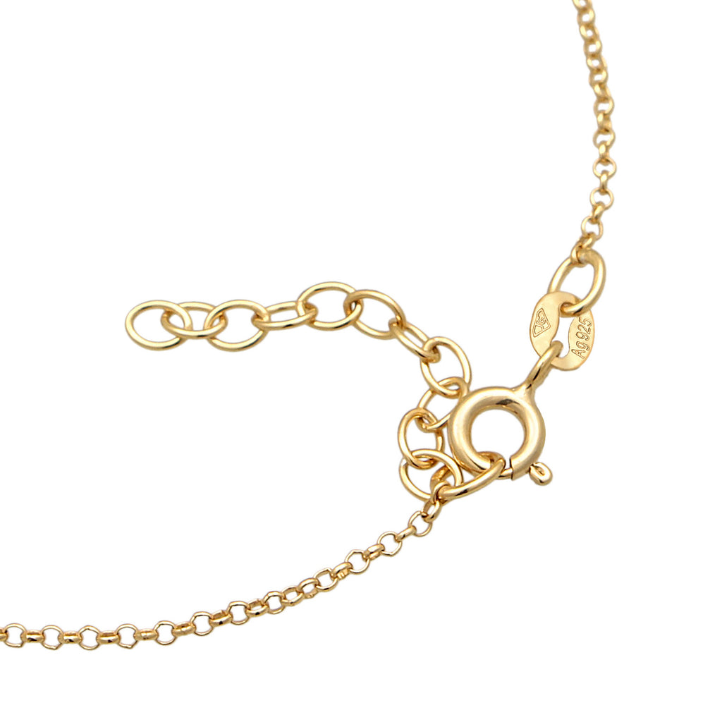 Gold Gelang Perhiasan Perak 925 Wanita Flash Pendant Basic Gold Plated