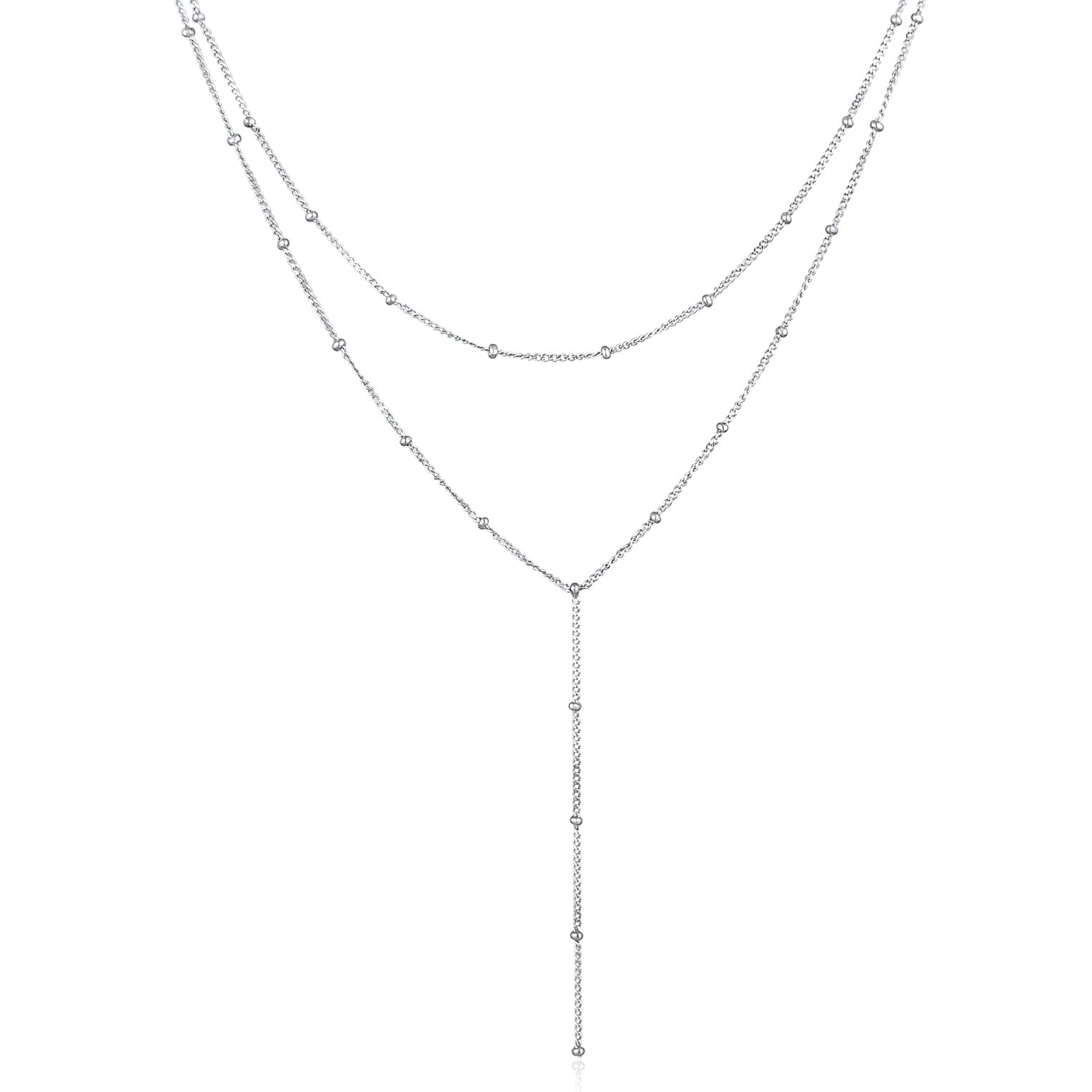 Kalung perak 925 dengan Y-chain elegan Elli Jewelry
