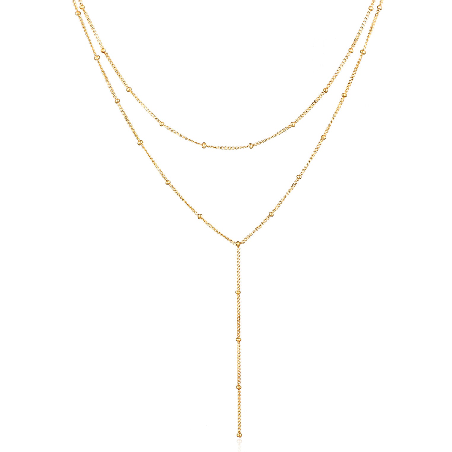 Kalung perak 925 dengan Y-chain elegan Elli Jewelry