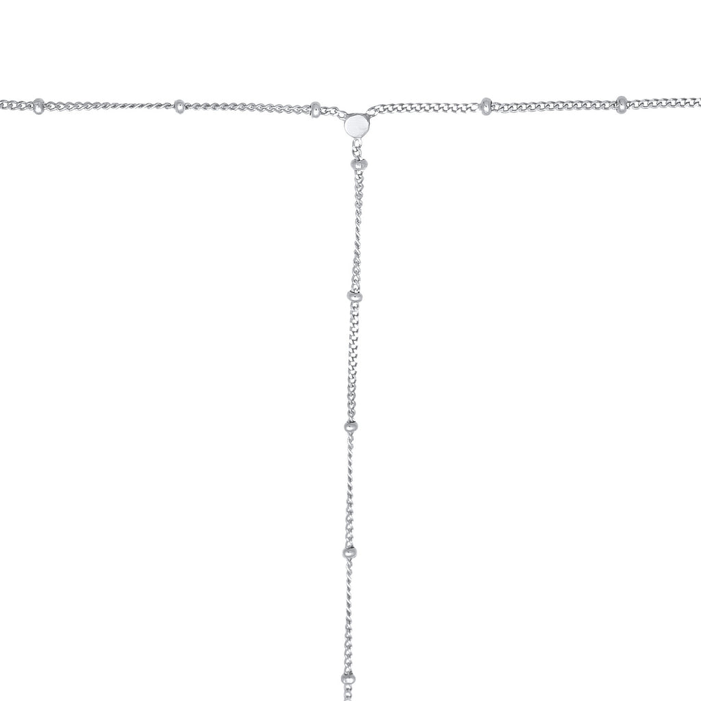 Ladies waist chain balls basic in 925 sterling silver