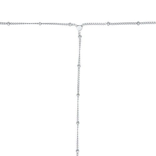 Ladies waist chain balls basic in 925 sterling silver