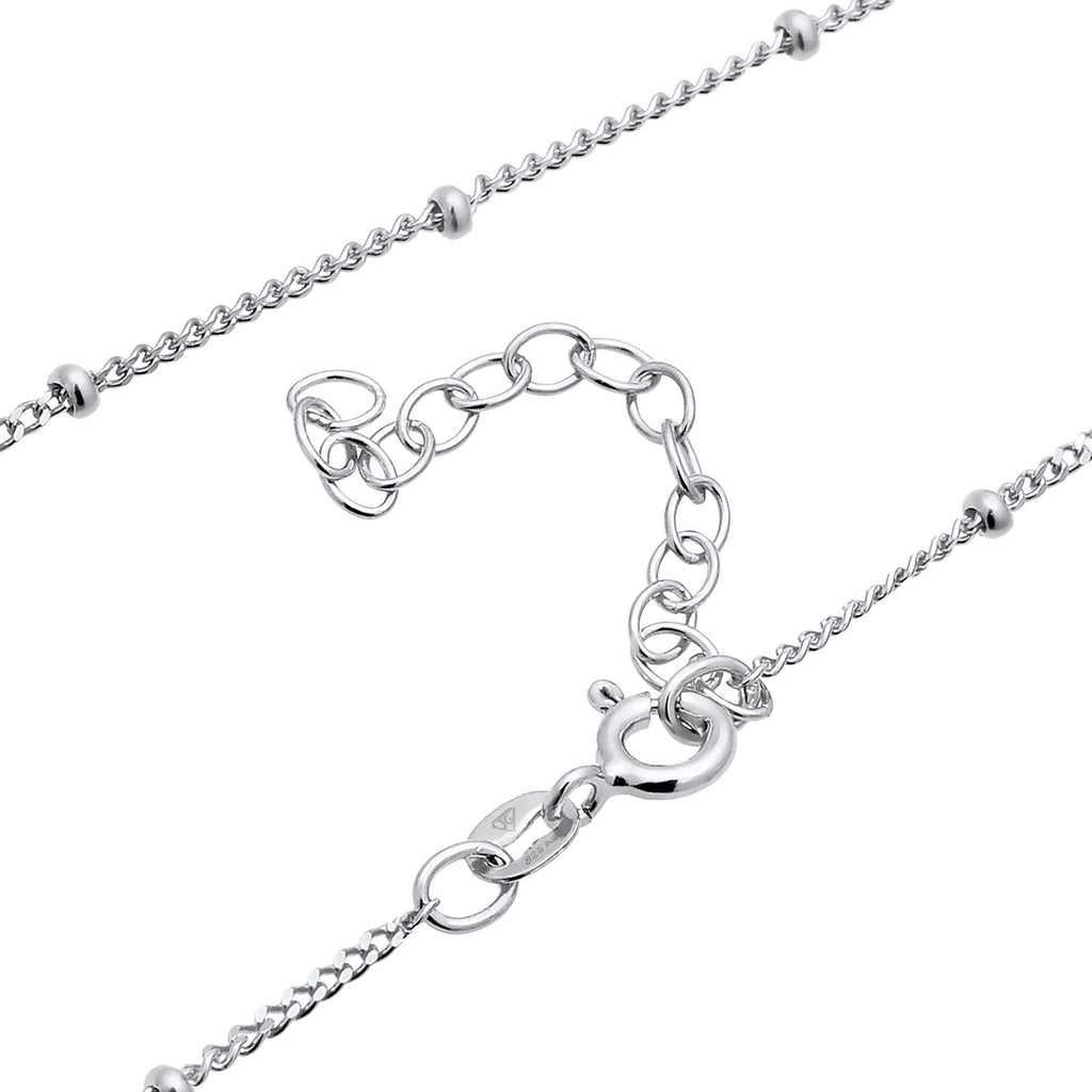 Ladies waist chain balls basic in 925 sterling silver