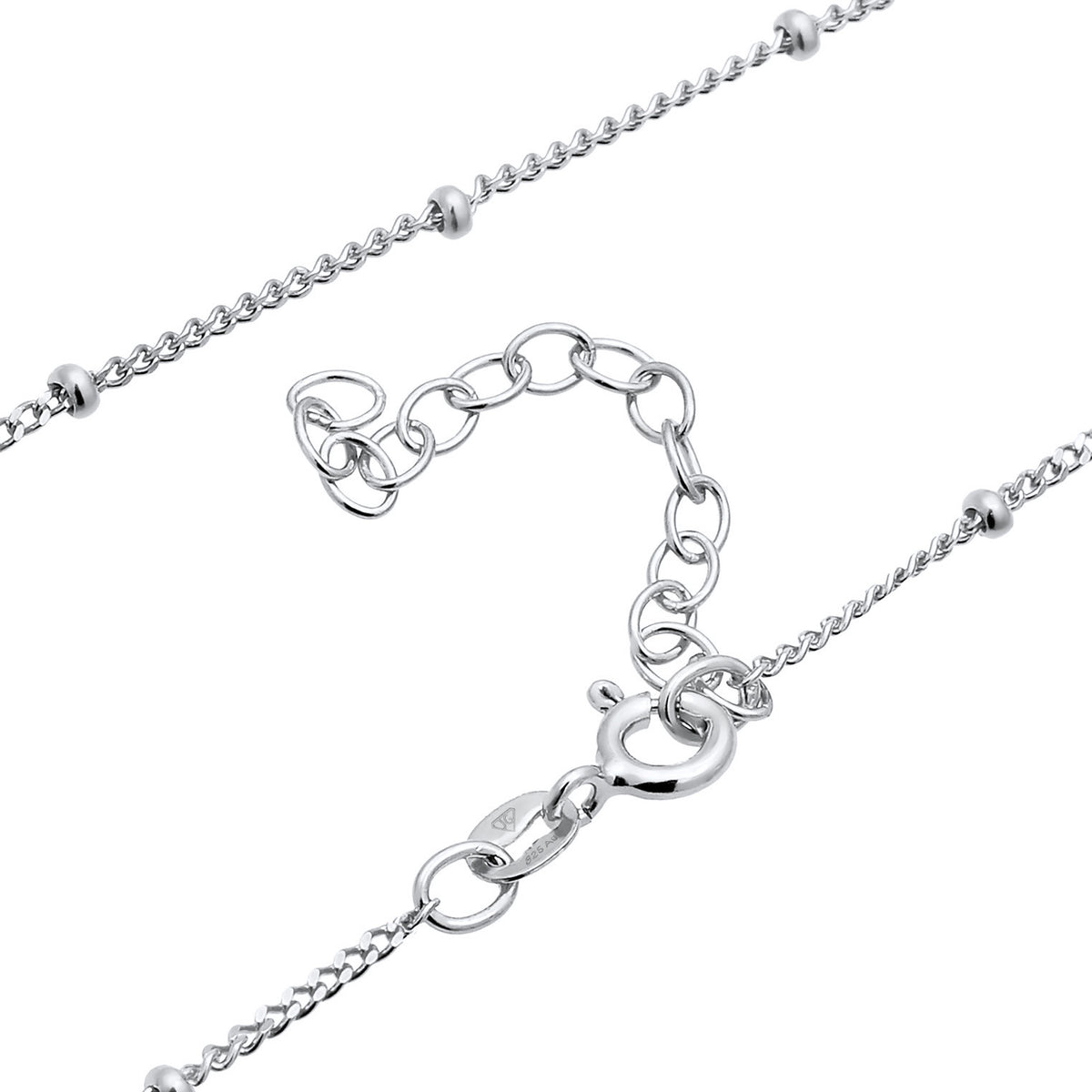 Ladies waist chain balls basic in 925 sterling silver
