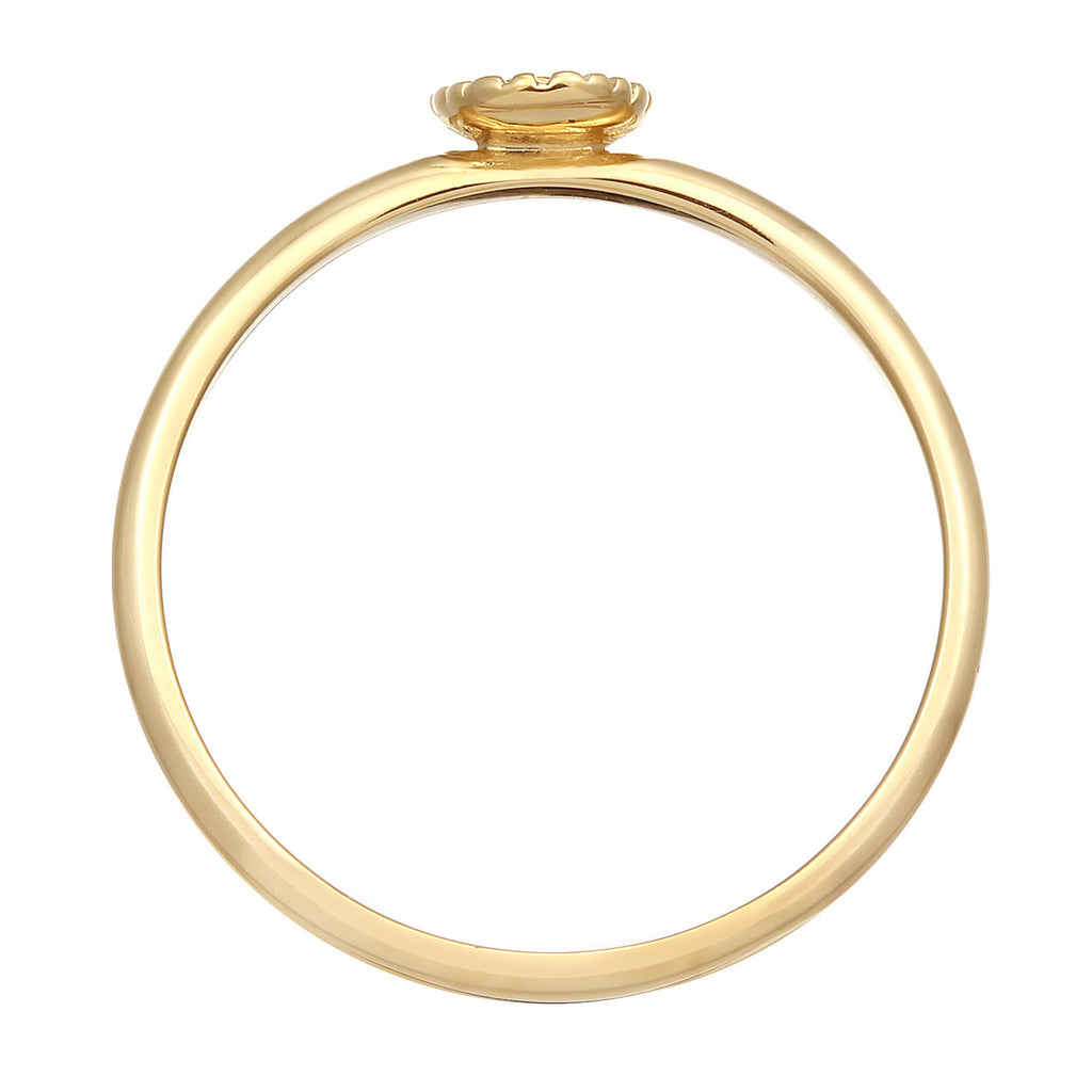 Gold Cincin Perhiasan Perak 925 Wanita Stack Flower Boho Hippie Gold Plated