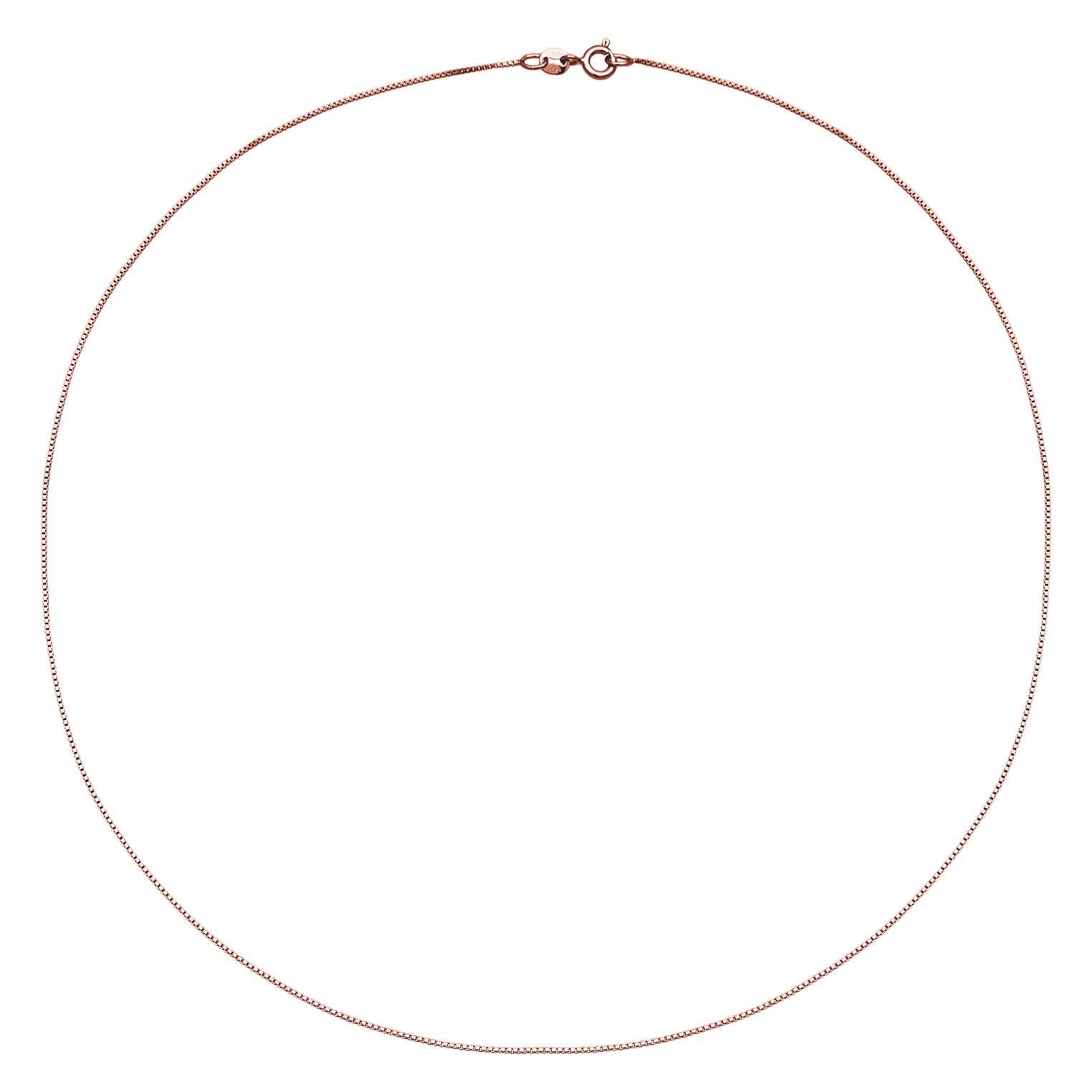 Rosegold Kalung Perhiasan Perak 925 Wanita Basic Venetian Rosegold Plated