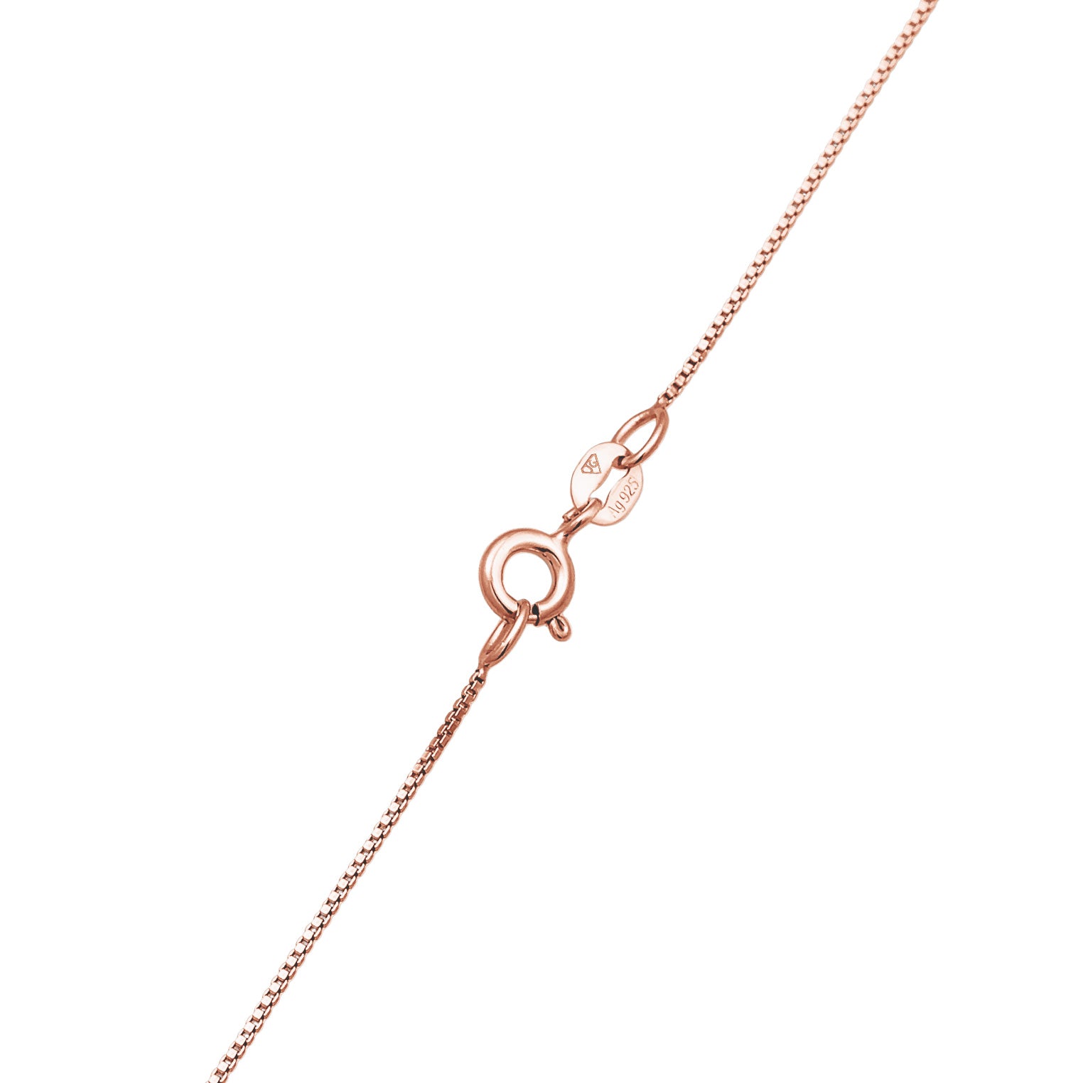 Rosegold Kalung Perhiasan Perak 925 Wanita Basic Venetian Rosegold Plated