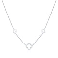Kalung perak 925 dengan liontin cloverleaf elegan Elli Jewelry
