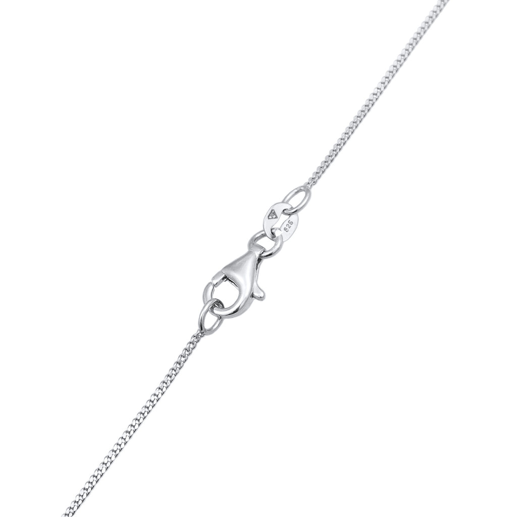 Silver Kalung Perhiasan Perak 925 Wanita Cloverleaf Symbol Luck Zirconia