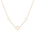 Kalung perak 925 dengan liontin cloverleaf elegan Elli Jewelry
