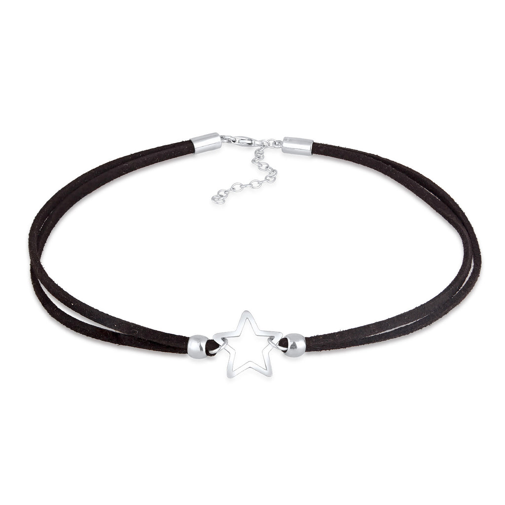 Kalung perak 925 dengan liontin star elegan Elli Jewelry