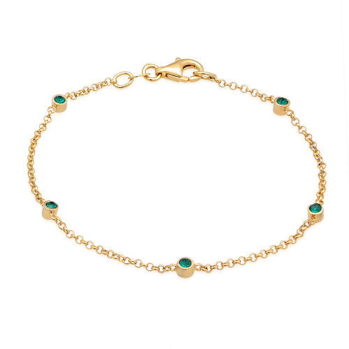 Gelang perak 925 dengan kristal elegan Elli Jewelry